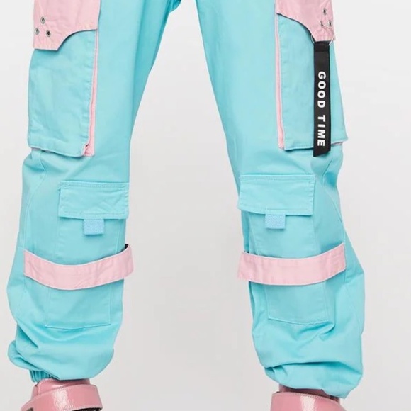 American Bazi Women's High Waist Cargo Pants with Multi Pockets size small NWT - Picture 2 of 8